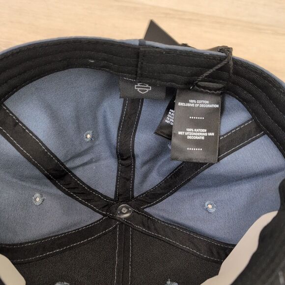Harley Davidson Bar & Shield Fitted Hat Ensign Blue 97745-23VM S8ze 7-1/8" New - Picture 6 of 8